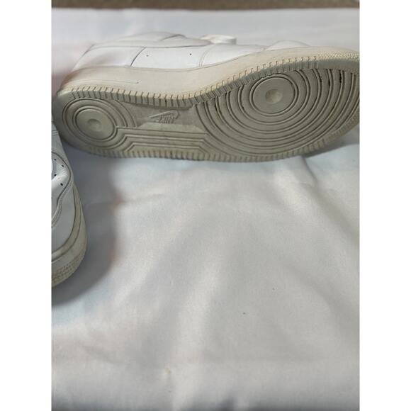 Nike Air Force 1 Low White Leather Sneakers Men’s Size 12 - Picture 8 of 9